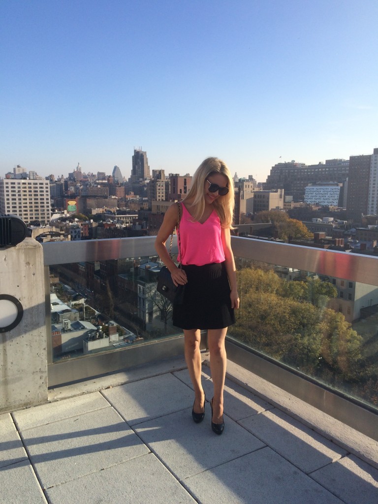 Caitlin Hartley of Styled American hot pink outfit ideas