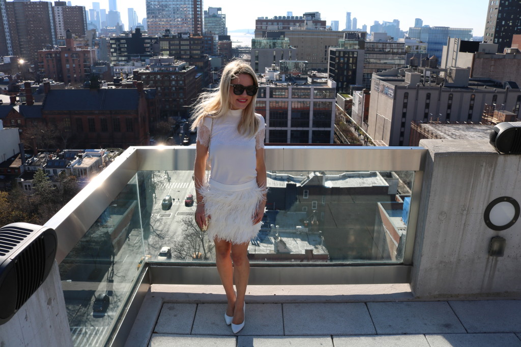 Caitlin Hartley of Styled American white party outfit, how to wear all white