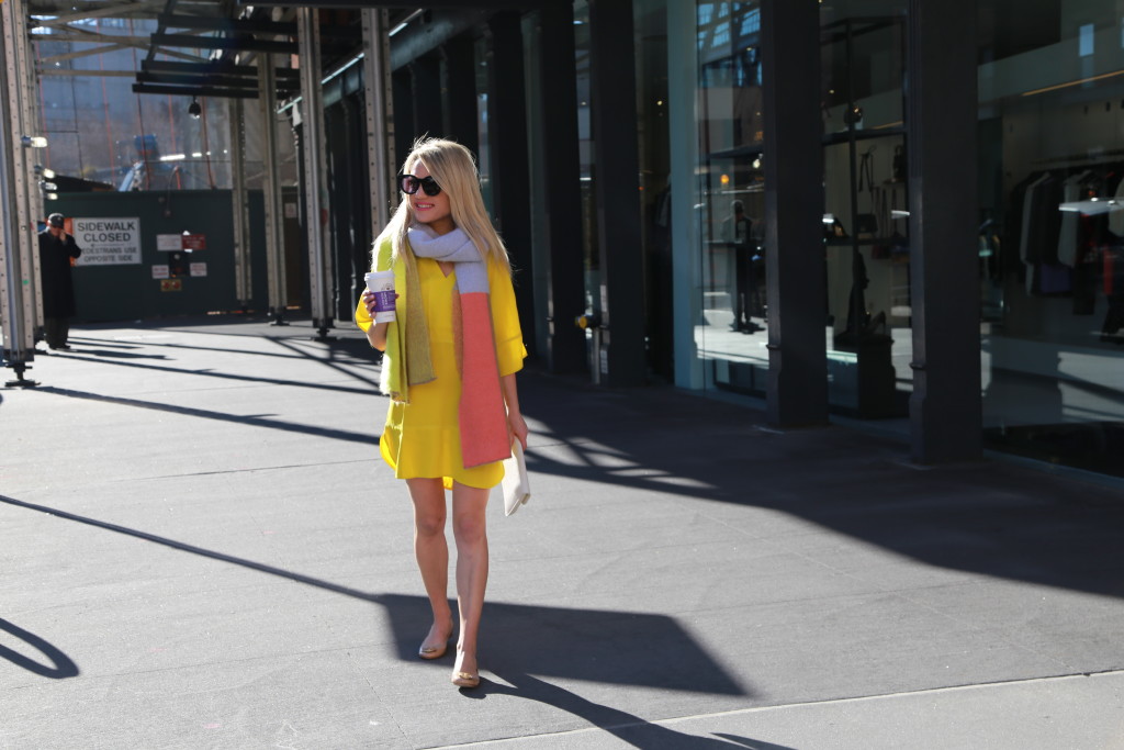 Caitlin Hartley of Styled American neon outfit, bright colors