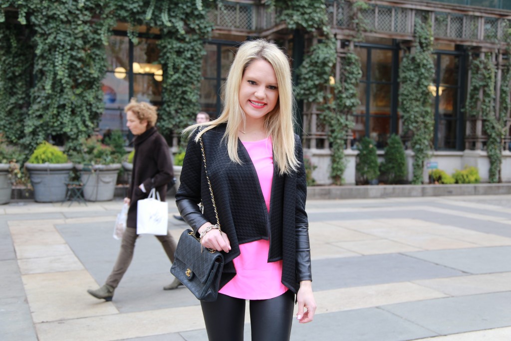 Caitlin-Hartley-of-Styled-American-black-and-pink-outfit-ideas
