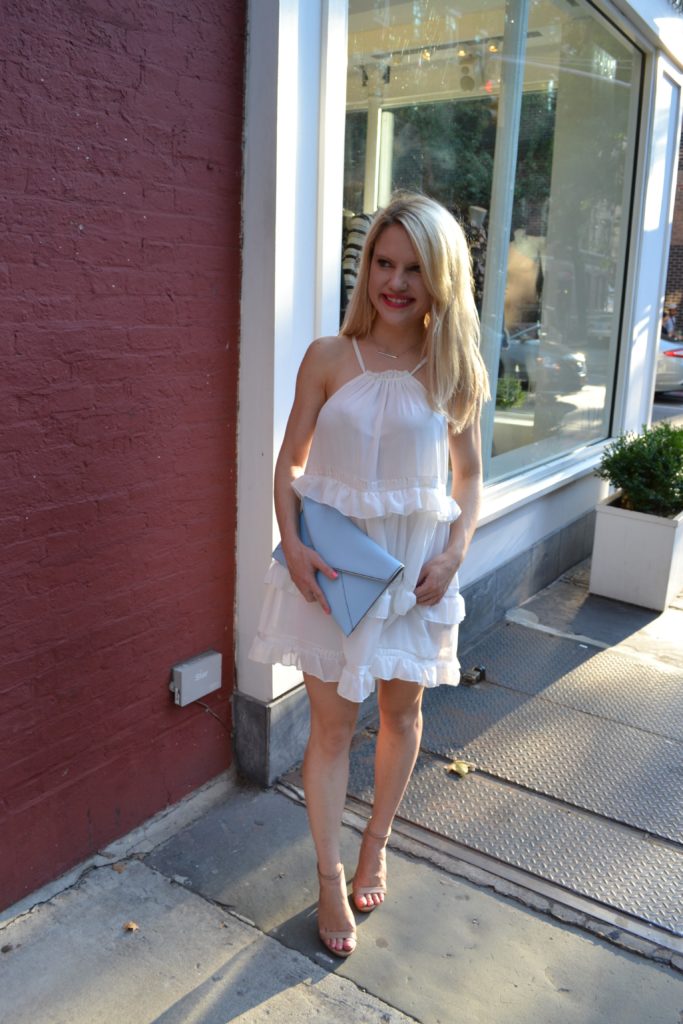 tiered-white-ruffle-dress