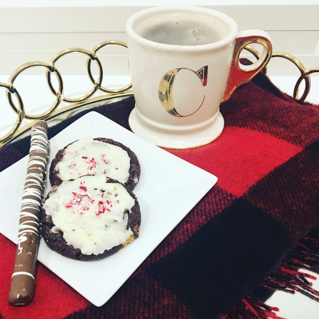 christmas-cookies-gold-tray-monogramed-mug http://styledamerican.com/winter-edits/