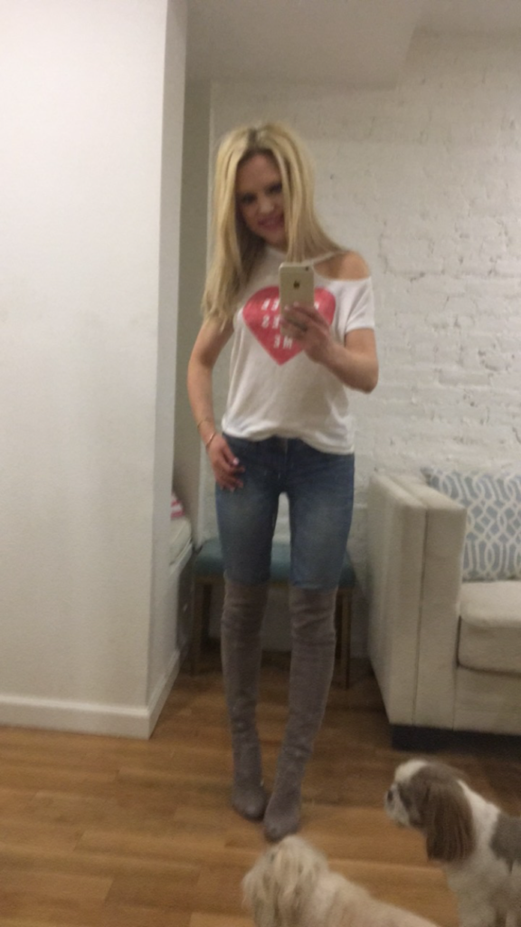 coffee-loves-me-top-denim-grey-boots http://styledamerican.com/latest-roundup/