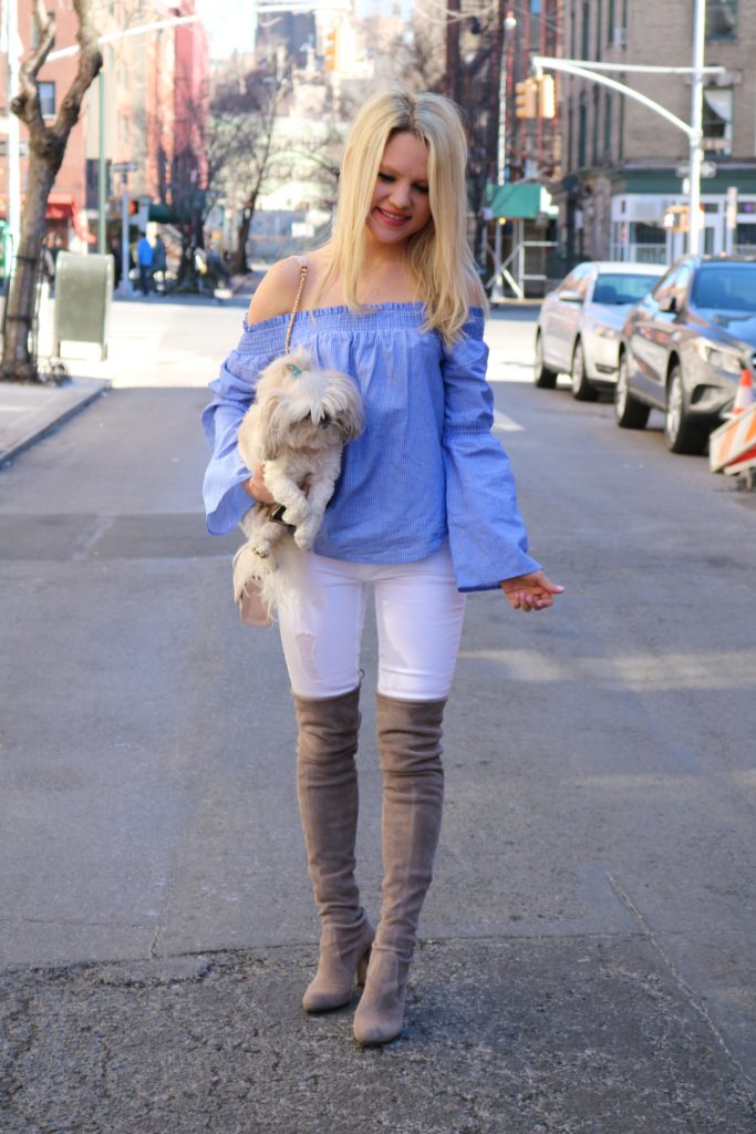 express-top-white-denim-grey-stuart-weitzman-boots http://styledamerican.com/ellies-story/