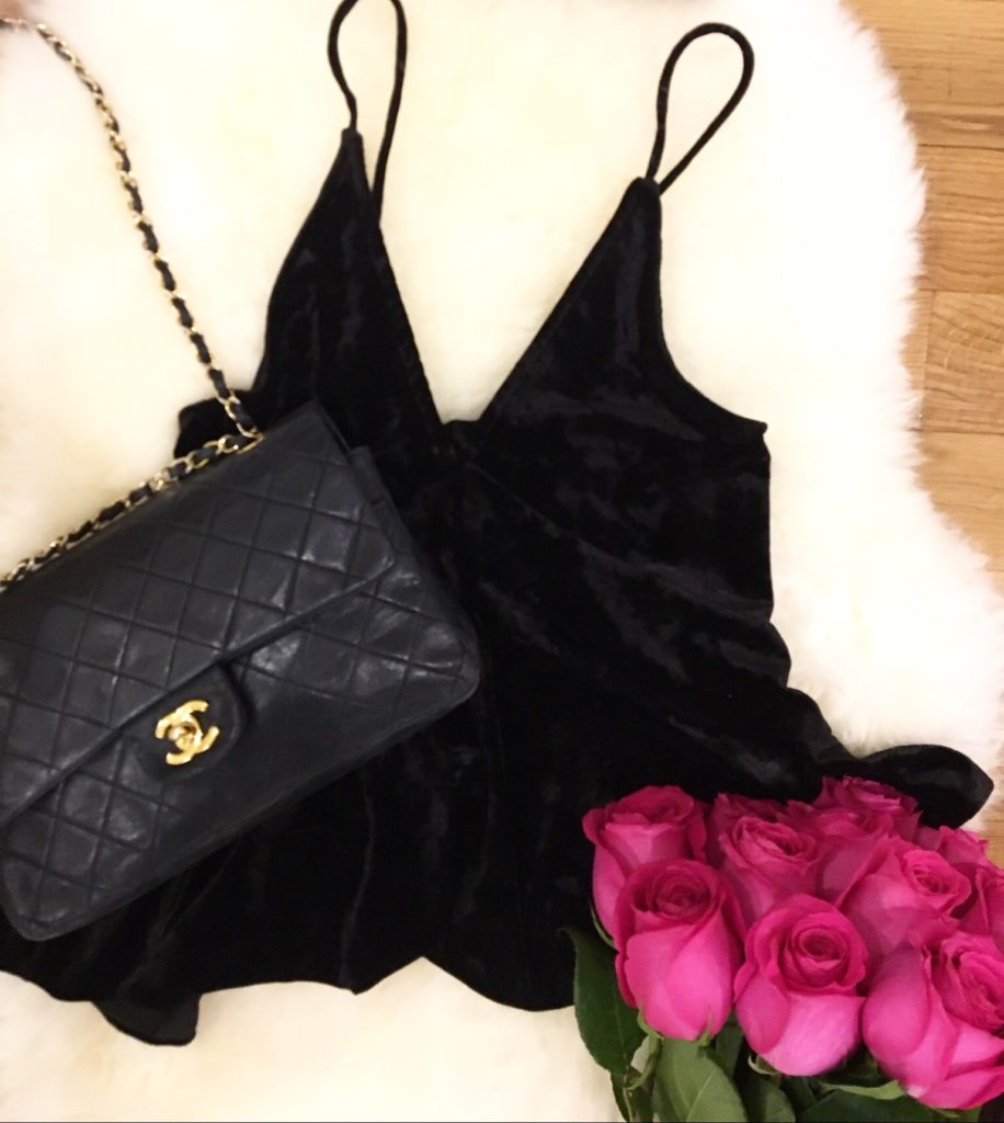 velvet asos tank top chanel bag http://styledamerican.com/styled-american-edits/