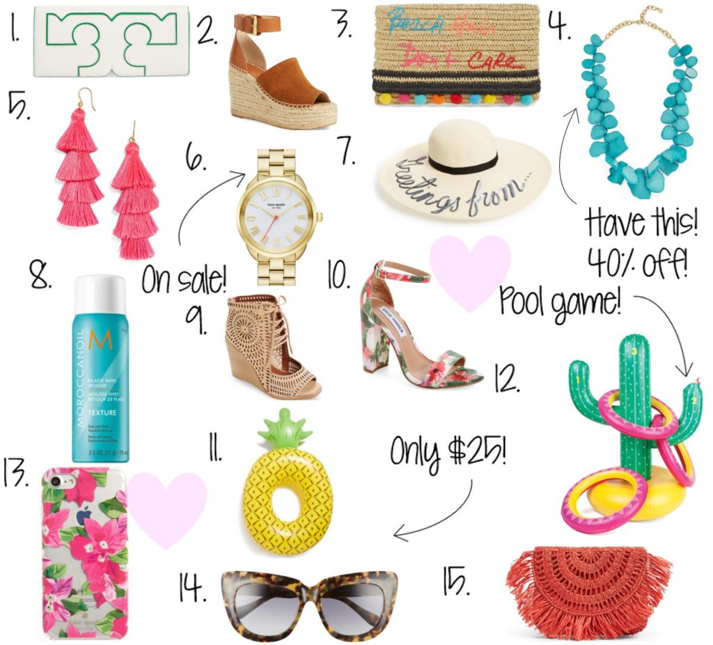 summer edits, beach clutch, beach hair don't care, inflatable pool toys, summer picks, summer fashion