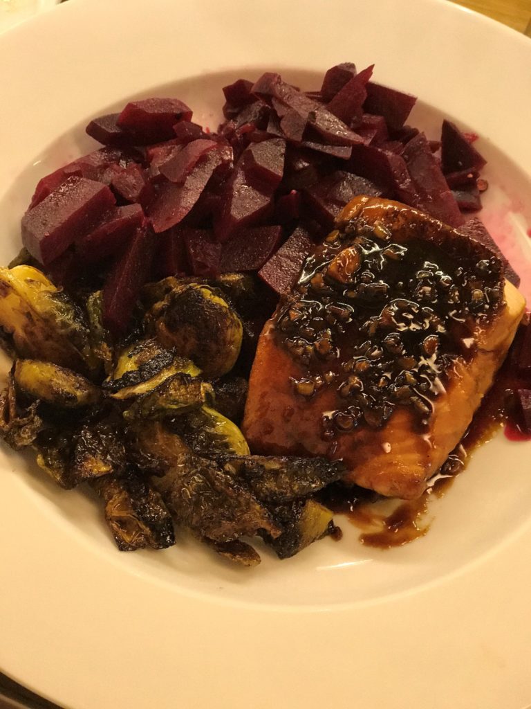 how to make beets, how to make caramelized brussel sprouts