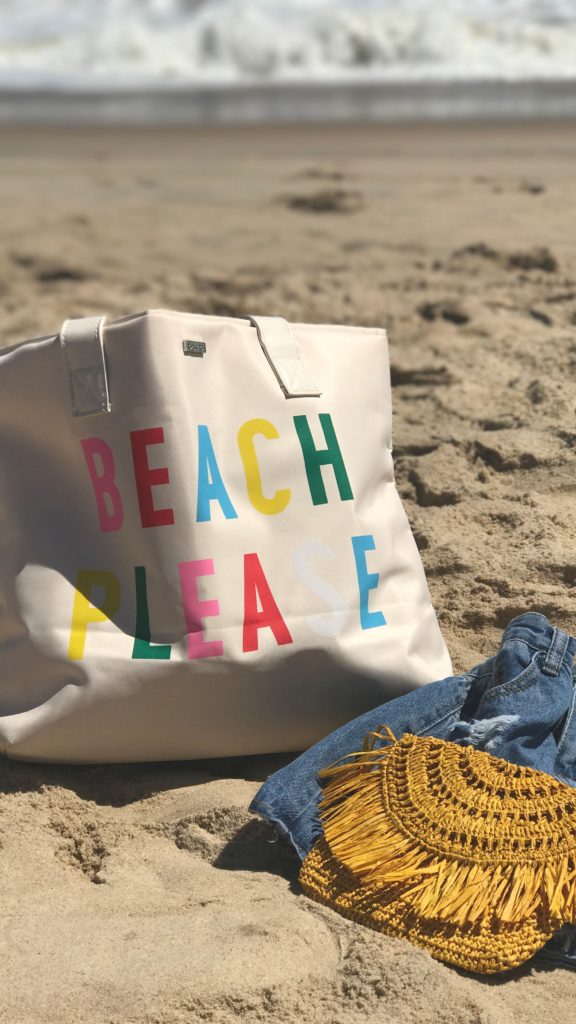 beach please beach bag